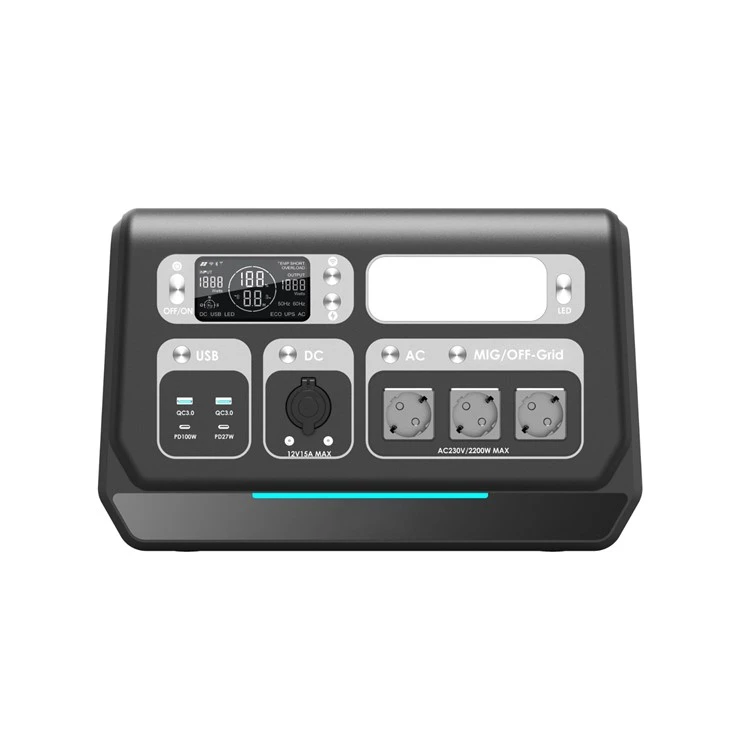 220V 2048WH Portable Grid Connected Power Supply